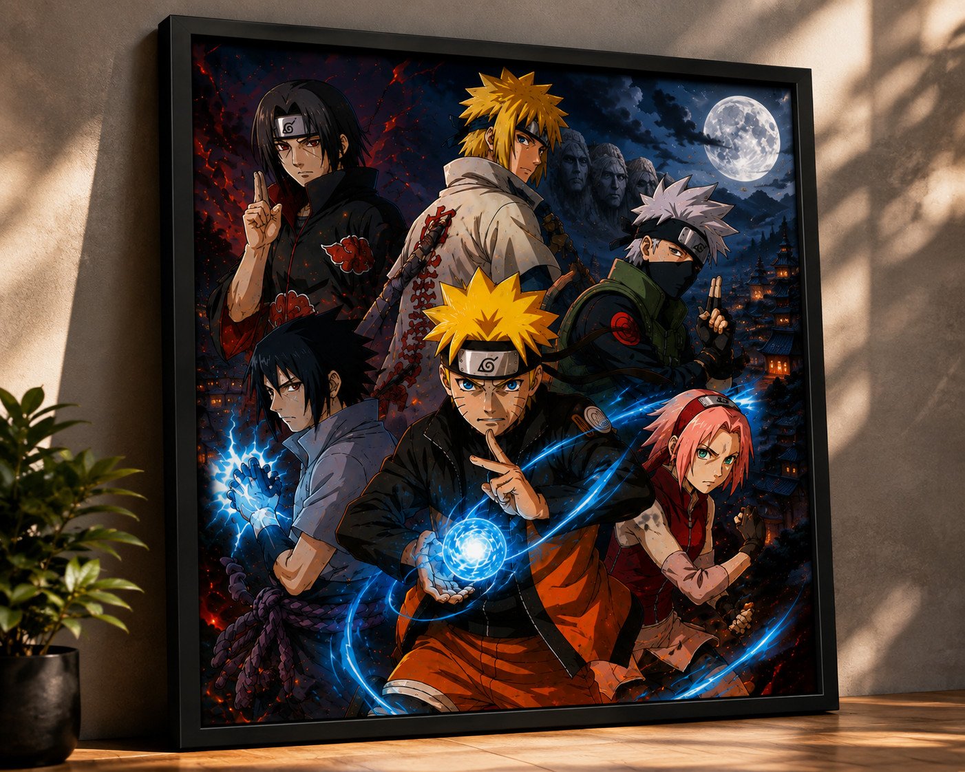 Naruto Legends Premium Anime Wall Frame | HD Poster with Black Frame