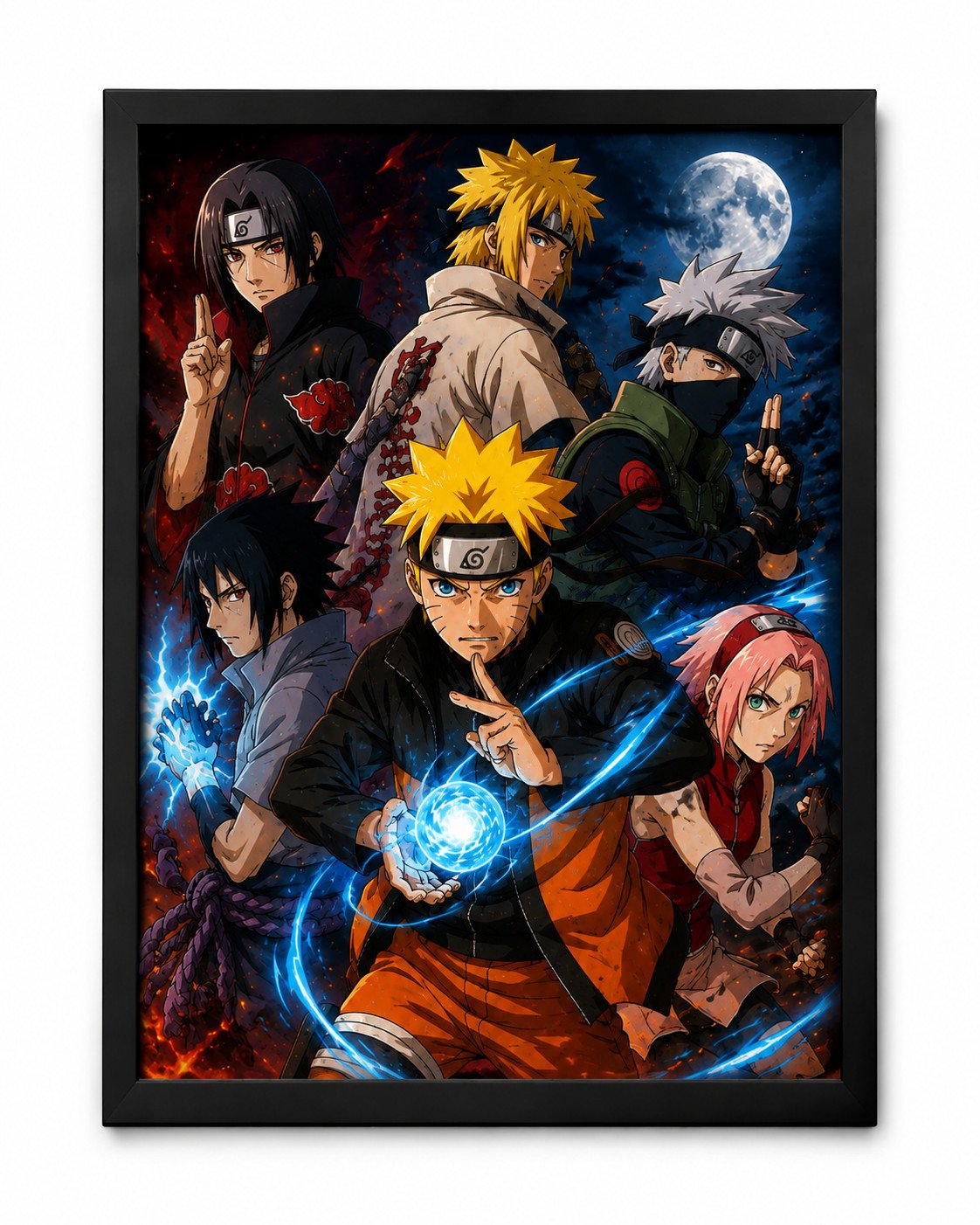 Naruto Legends Premium Anime Wall Frame | HD Poster with Black Frame