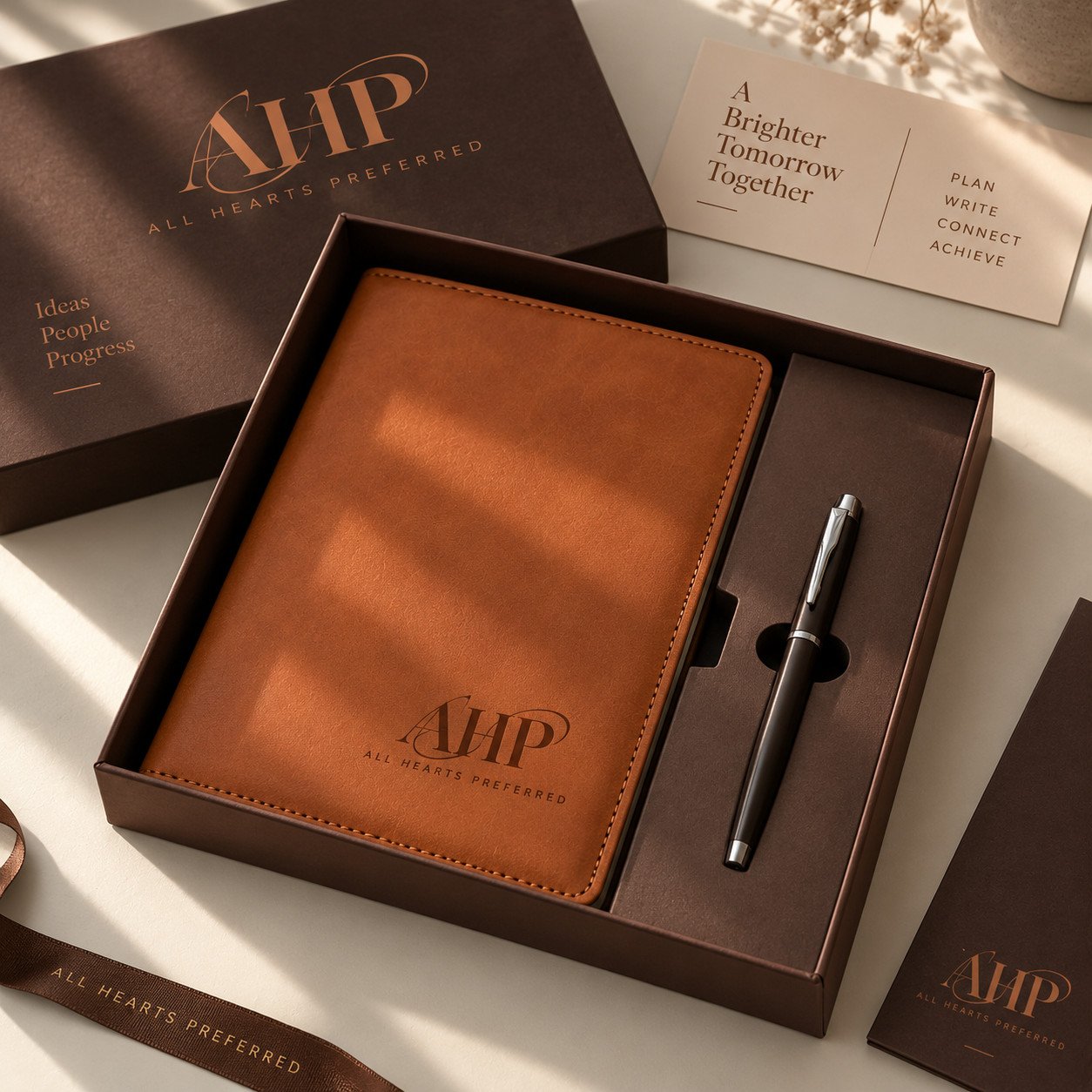 AHP Premium Executive Notebook & Pen Gift Set