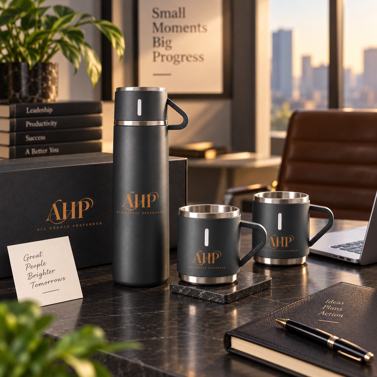 AHP Premium Stainless Steel Bottle & Mug Gift Set