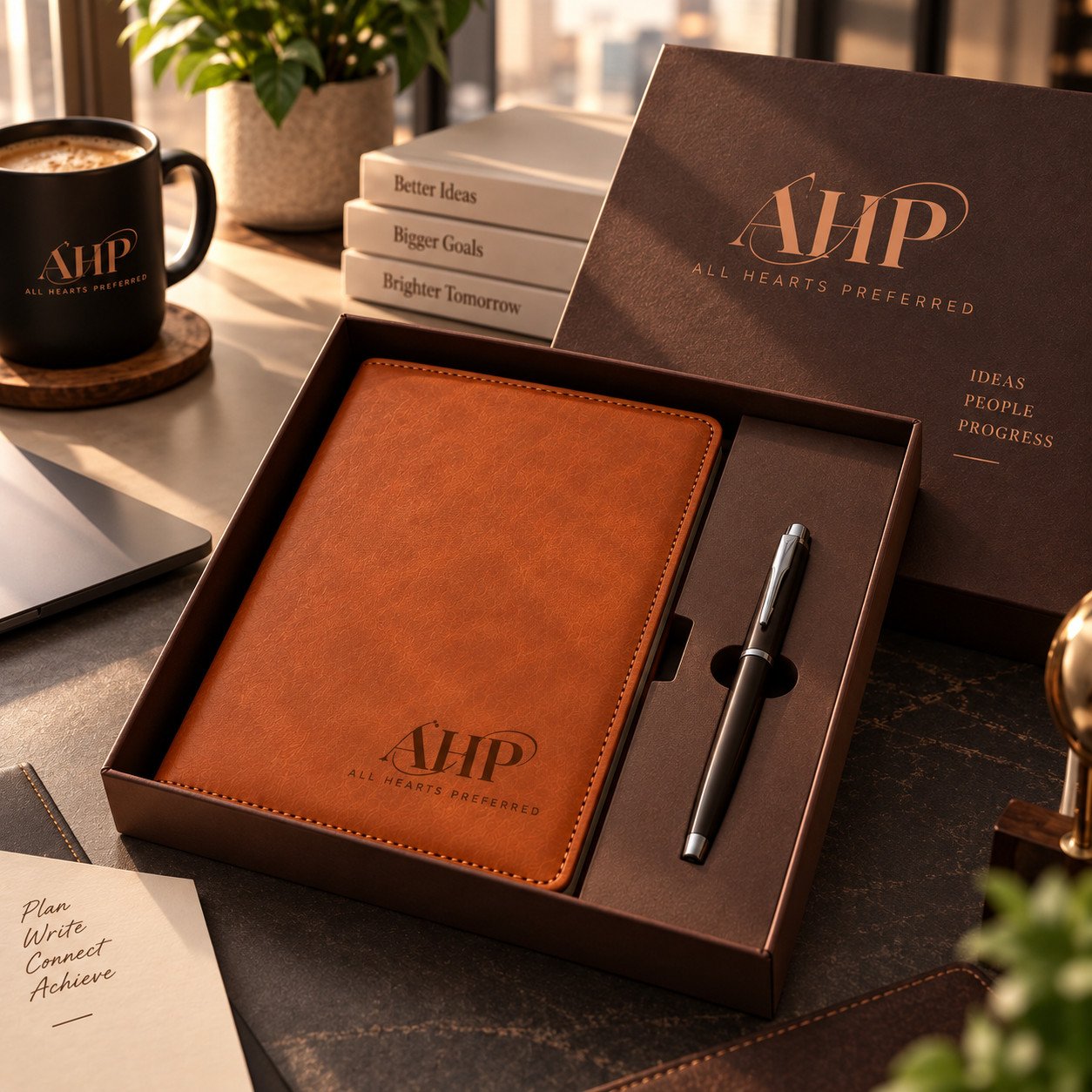 AHP Premium Executive Notebook & Pen Gift Set